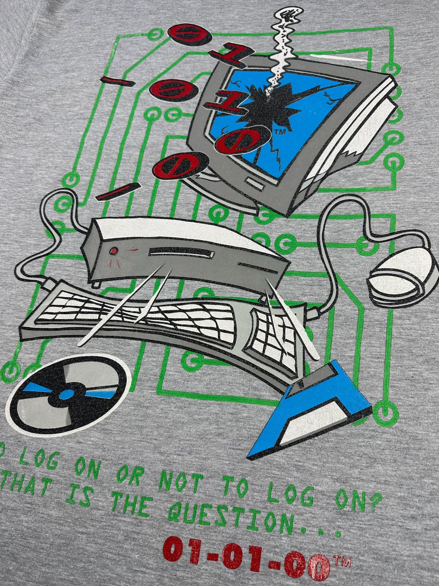 Apple Vintage Computer tShirt the mark of the millennium Microsoft Size US L / EU 52-54 / 3 - 2 Thumbnail