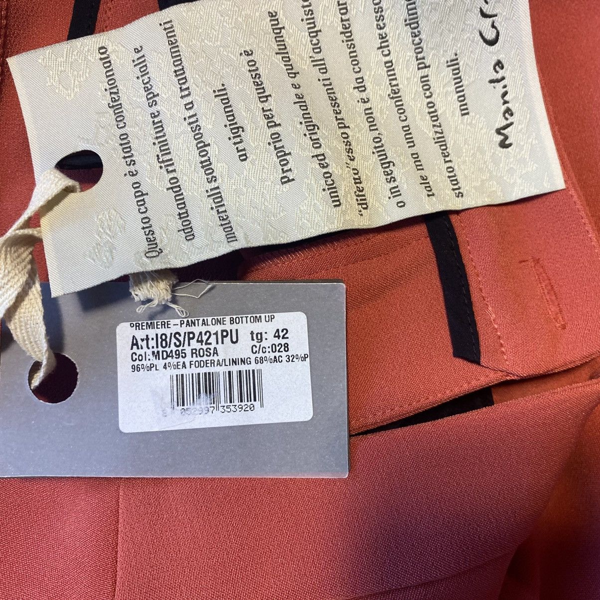 Other Manila Grace Salmon Dress Pants Tailored Women's Size 42 Size 28" / US 6 / IT 42 - 11 Thumbnail