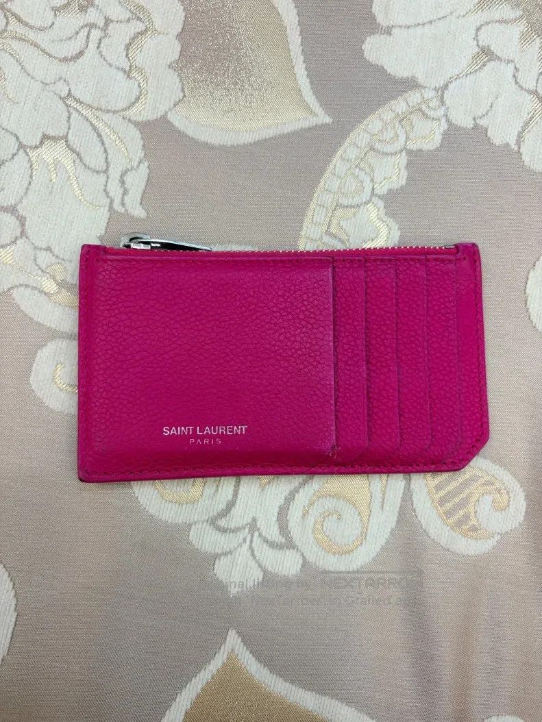 Saint Laurent Paris Saint Laurent Paris Magenta Card Case Size ONE SIZE - 1 Thumbnail