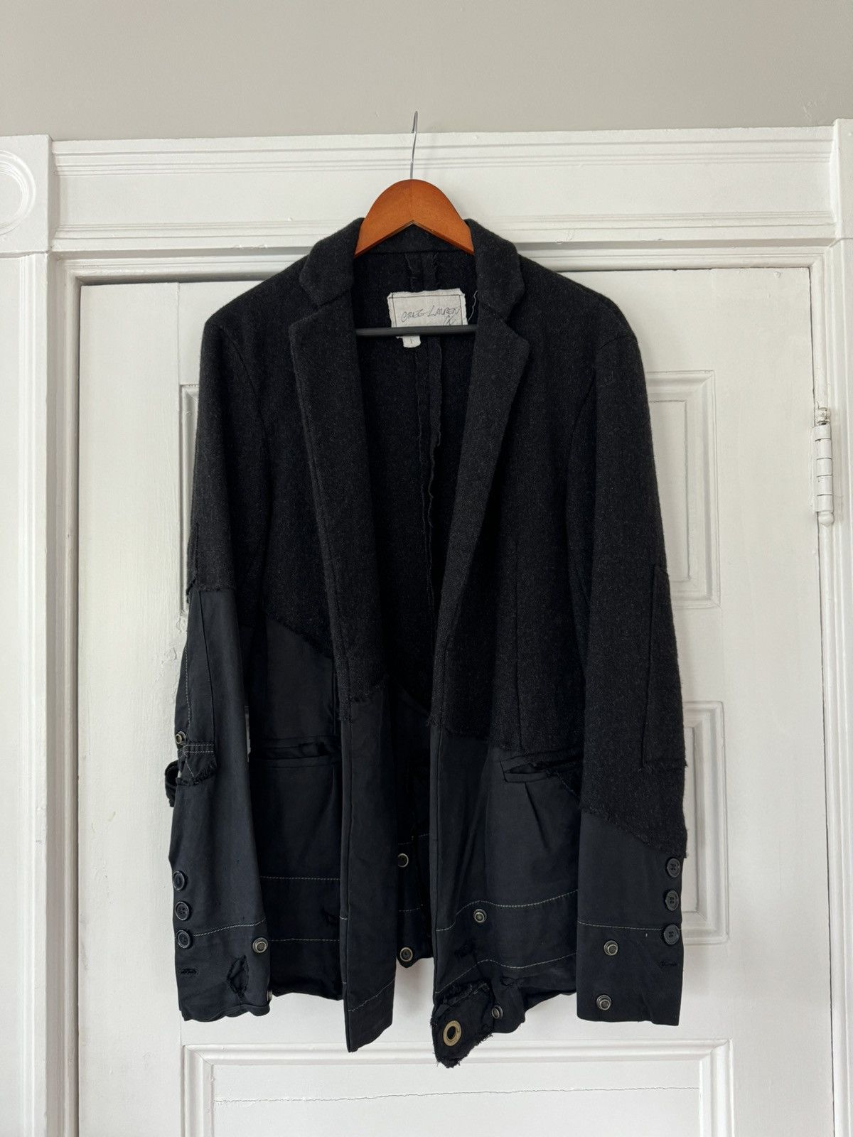 image of Greg Lauren The “Black Wool/tent Dickens” (Black), Men's (Size Small)