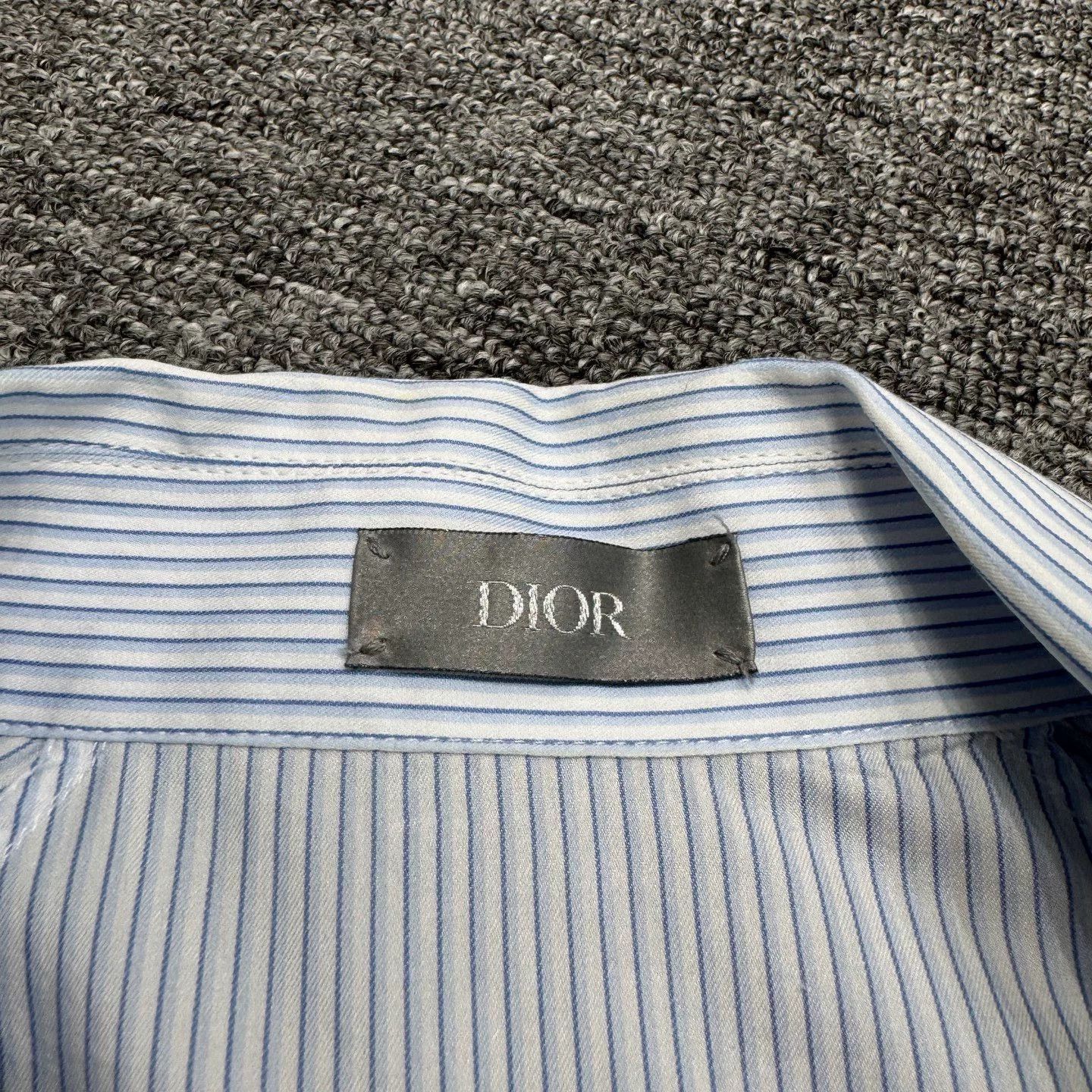 Dior Dior New Blue Striped Jacket Size 50. Size US L / EU 52-54 / 3 - 3 Thumbnail