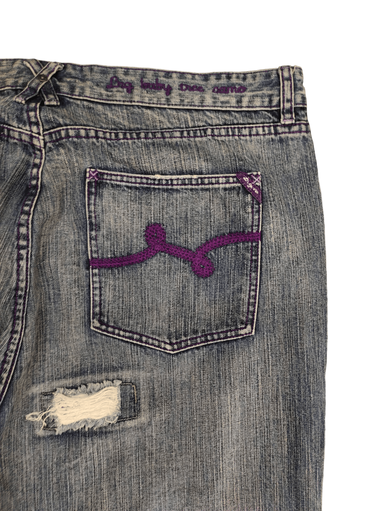 JNCO W42 Baggy Jeans LRG Embroidered Distress Denim Wide Leg Jnco Size US 42 / EU 58 - 12 Thumbnail