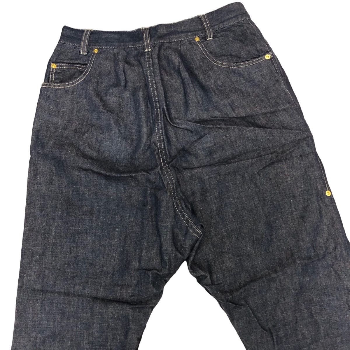 Issey Miyake Mercibeaucop Assymetrical Denim Trousers Balloons Jeans Size US 30 / EU 46 - 6 Thumbnail