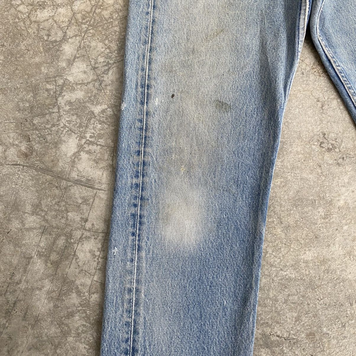 Levi's Vintage Levis 501 Faded Stonewashed Blue Distressed Jeans Size US 32 / EU 48 - 6 Thumbnail