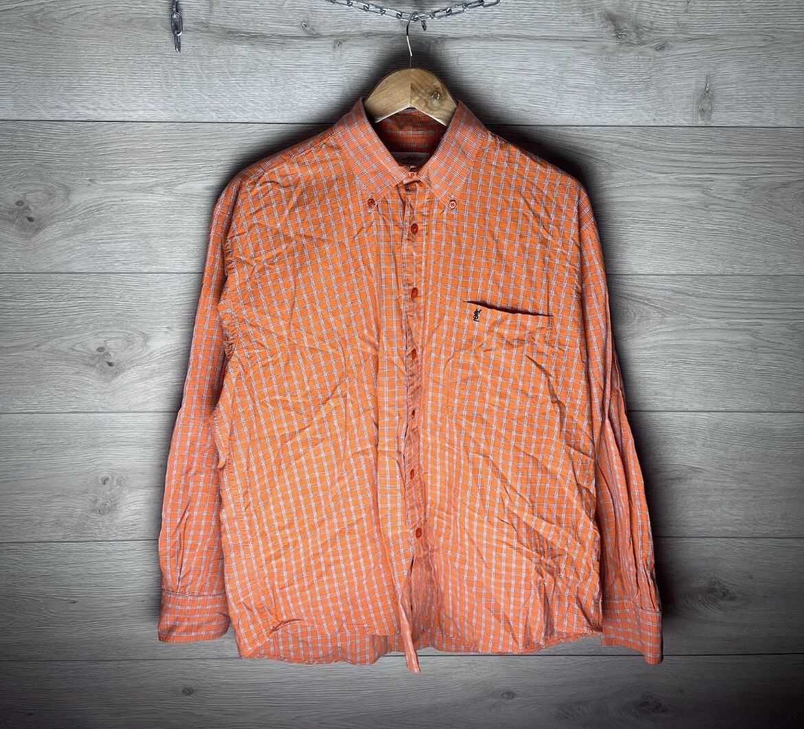 Yves Saint Laurent Vintage mens shirt Ysl size L Size US L / EU 52-54 / 3 - 1 Thumbnail
