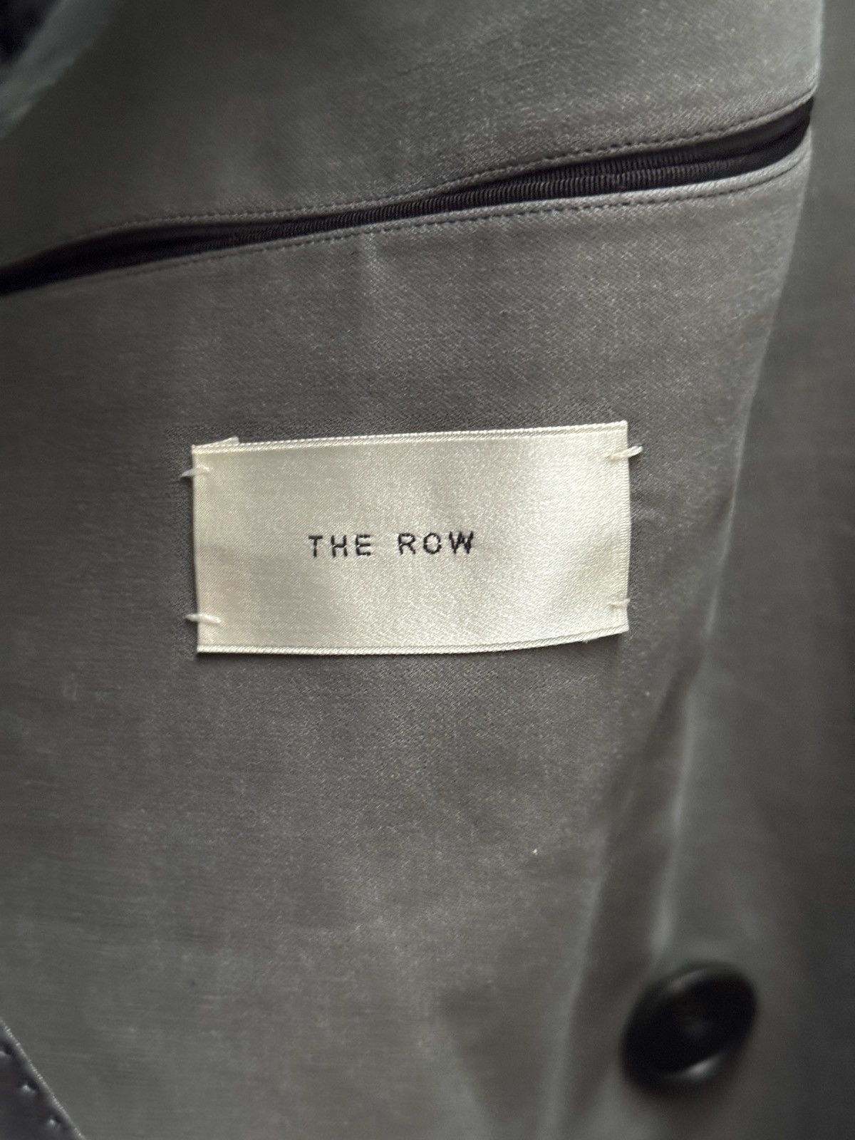 The Row The Row Mickey Double Breasted Cotton Coat Men's Grey Medium Size US M / EU 48-50 / 2 - 7 Thumbnail
