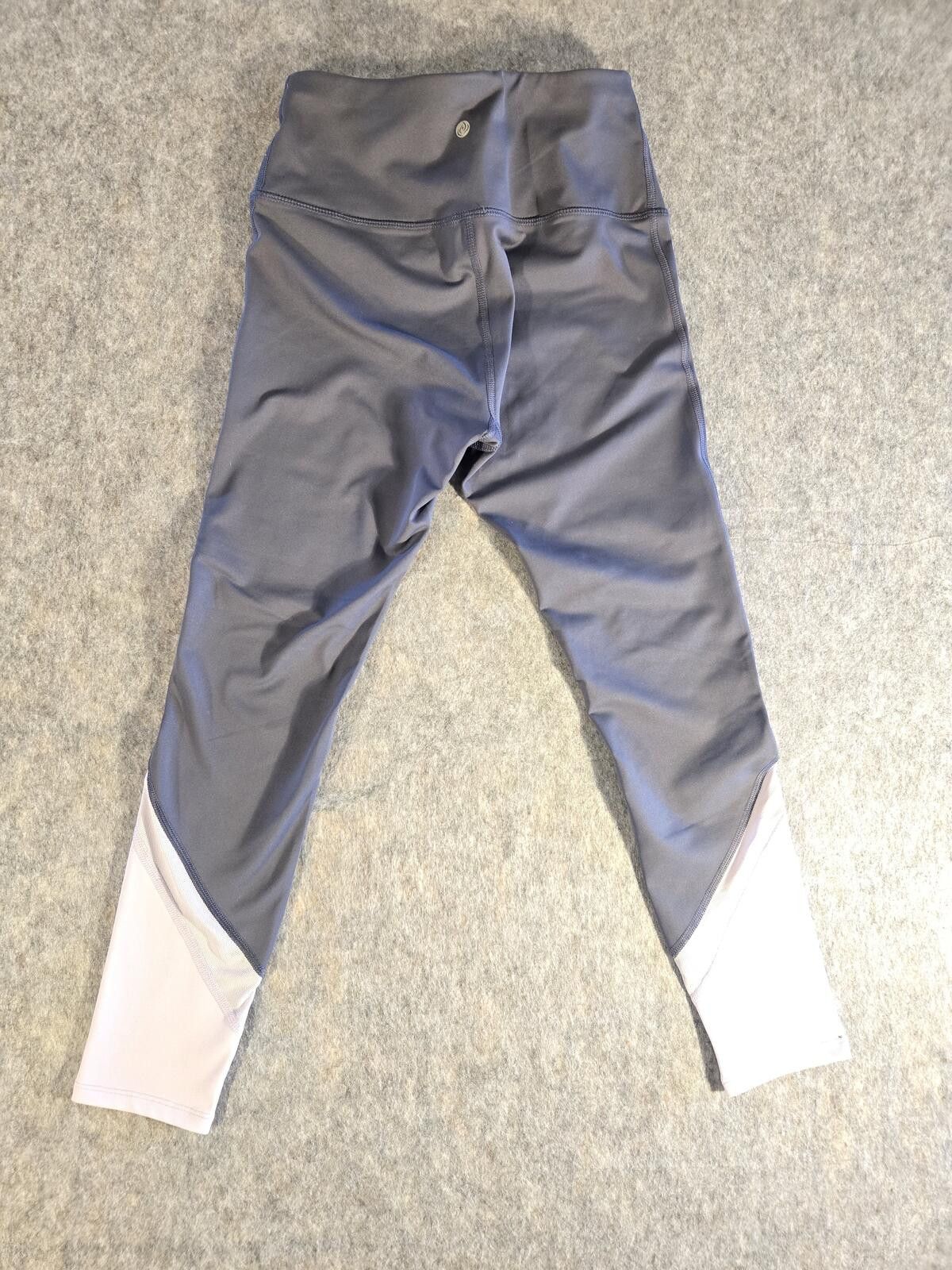 Other Apana Gray Colorblock Mesh Leggings Sz S Yoga Athleisure Gym Size 28" / US 6 / IT 42 - 2 Thumbnail