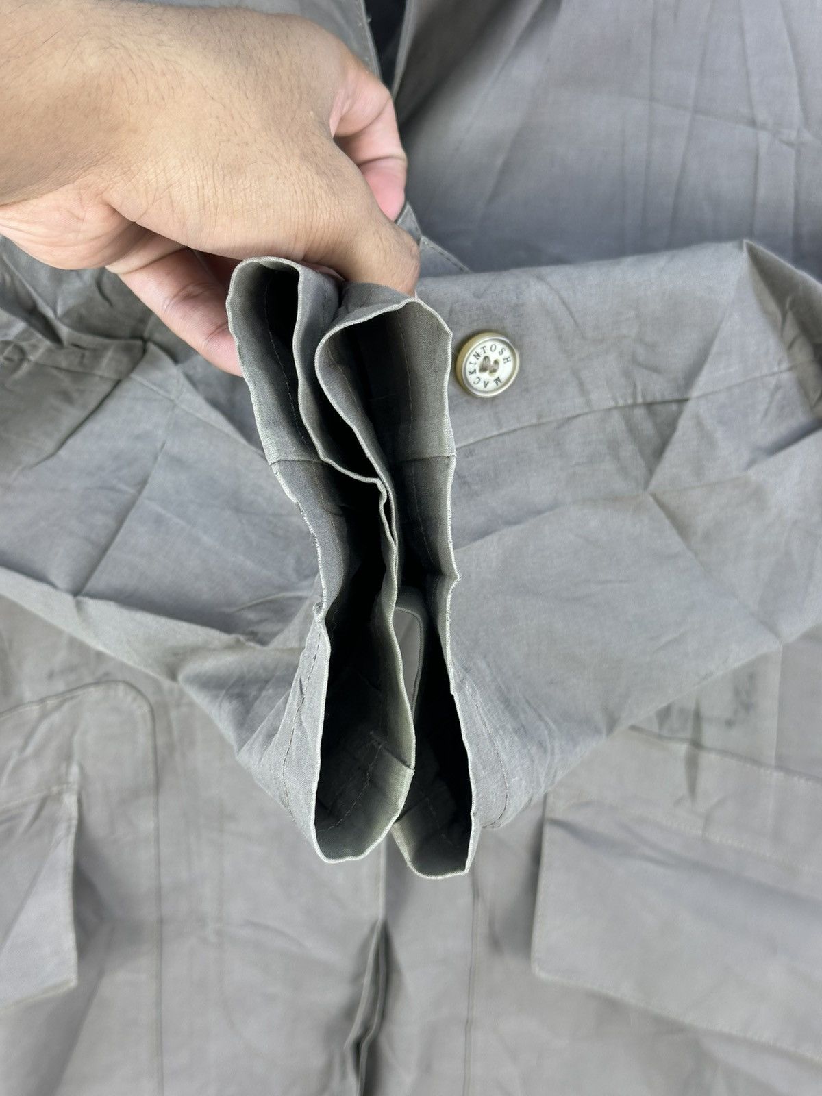 Mackintosh Mackintosh Scotland Cotton Rubber Proofed Jacket Size US S / EU 44-46 / 1 - 10 Thumbnail
