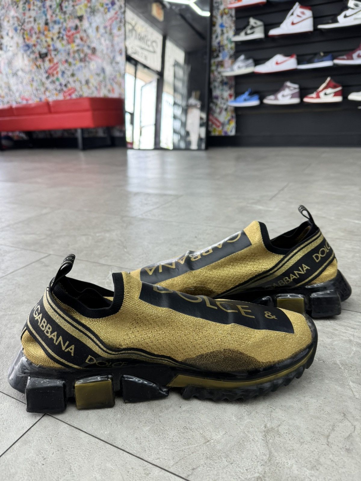 Dolce & Gabbana Dolce & Gabbana Sorrento Melt Gold Black Size US 10.5 / EU 43-44 - 5 Thumbnail