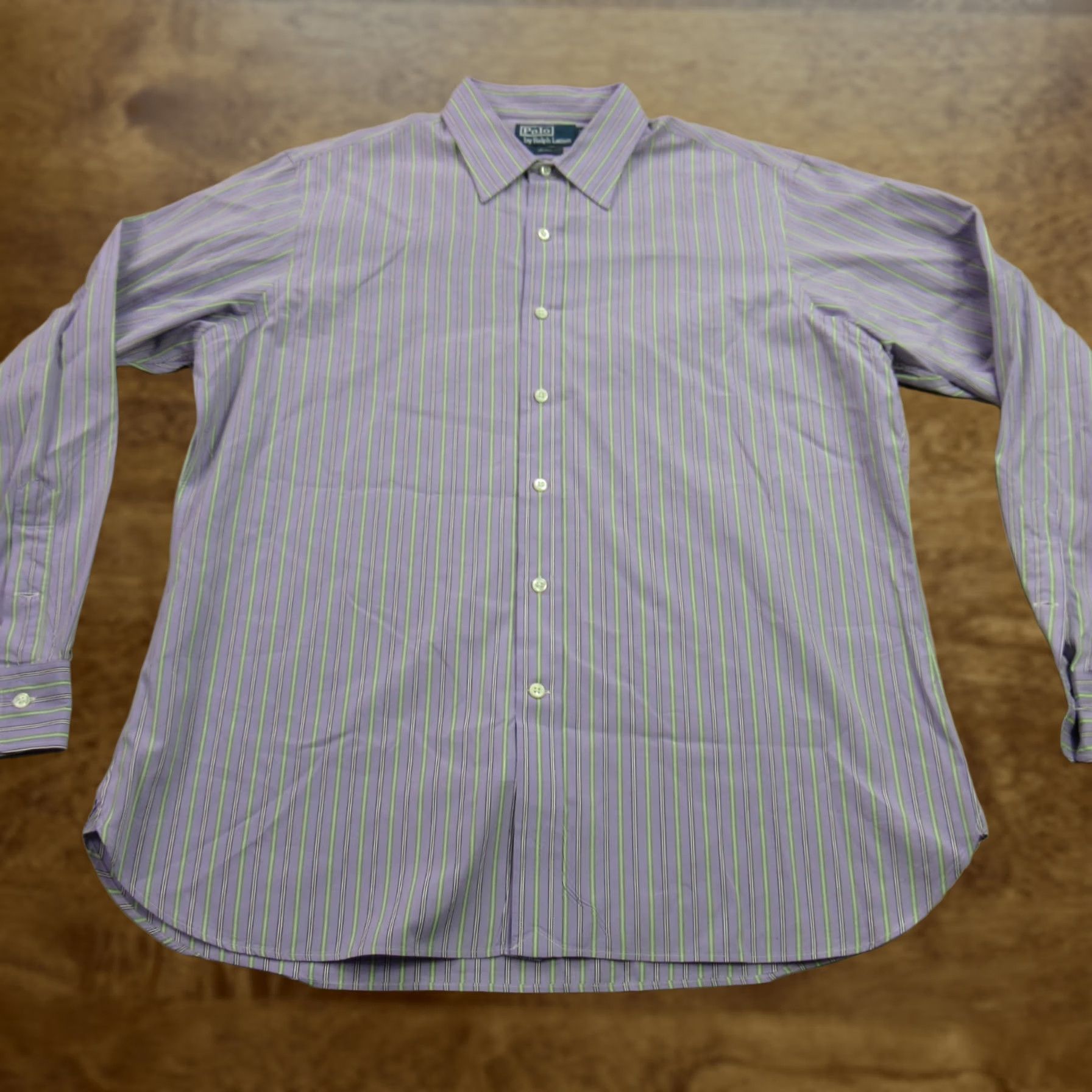 Polo Ralph Lauren Polo Ralph Lauren Shirt Mens 17 Long Sleeve Button Front Andrew Purple Stripes Shirt Mens 17 Long Sleeve Button Front Andrew Purple Stripes Size US L / EU 52-54 / 3 - 1 Thumbnail