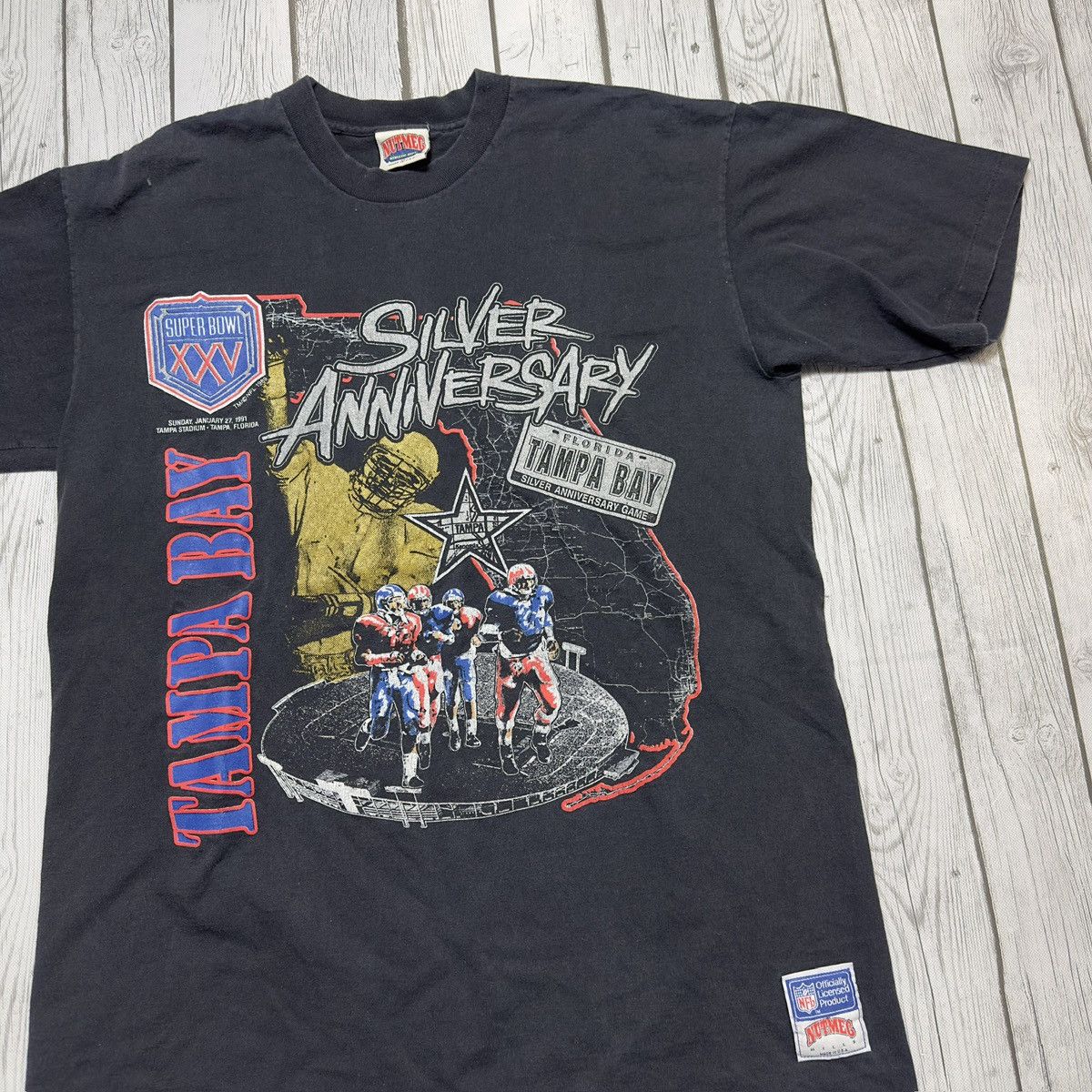 NFL × Nutmeg × Vintage Vintage Super Bowl XXV tee Size US XL / EU 56 / 4 - 3 Thumbnail