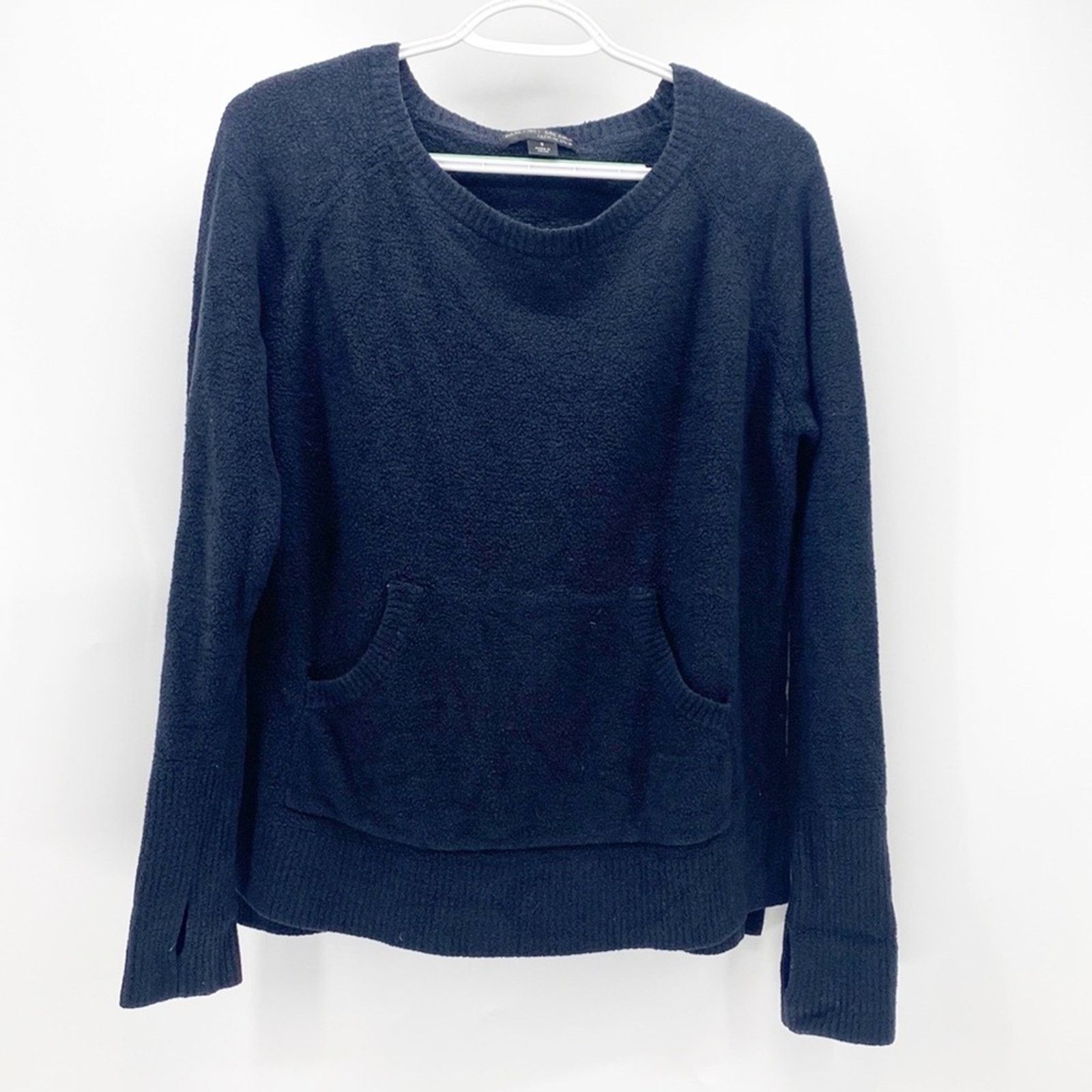 Other Barefoot Dreams cozychic lite fuzzy sweater black sz S Size S / US 4 / IT 40 - 1 Thumbnail
