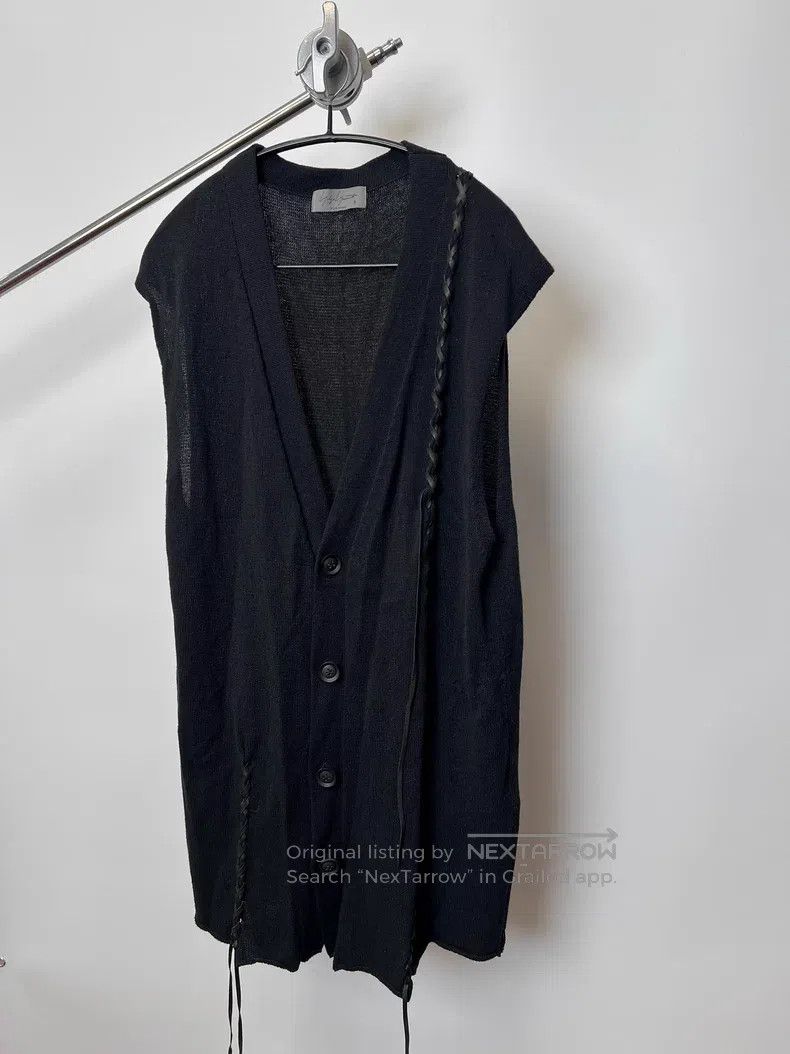 Yohji Yamamoto YOHJI YAMAMOTO Leather Knot Drop-Shoulder Vest Size US L / EU 52-54 / 3 - 2 Thumbnail