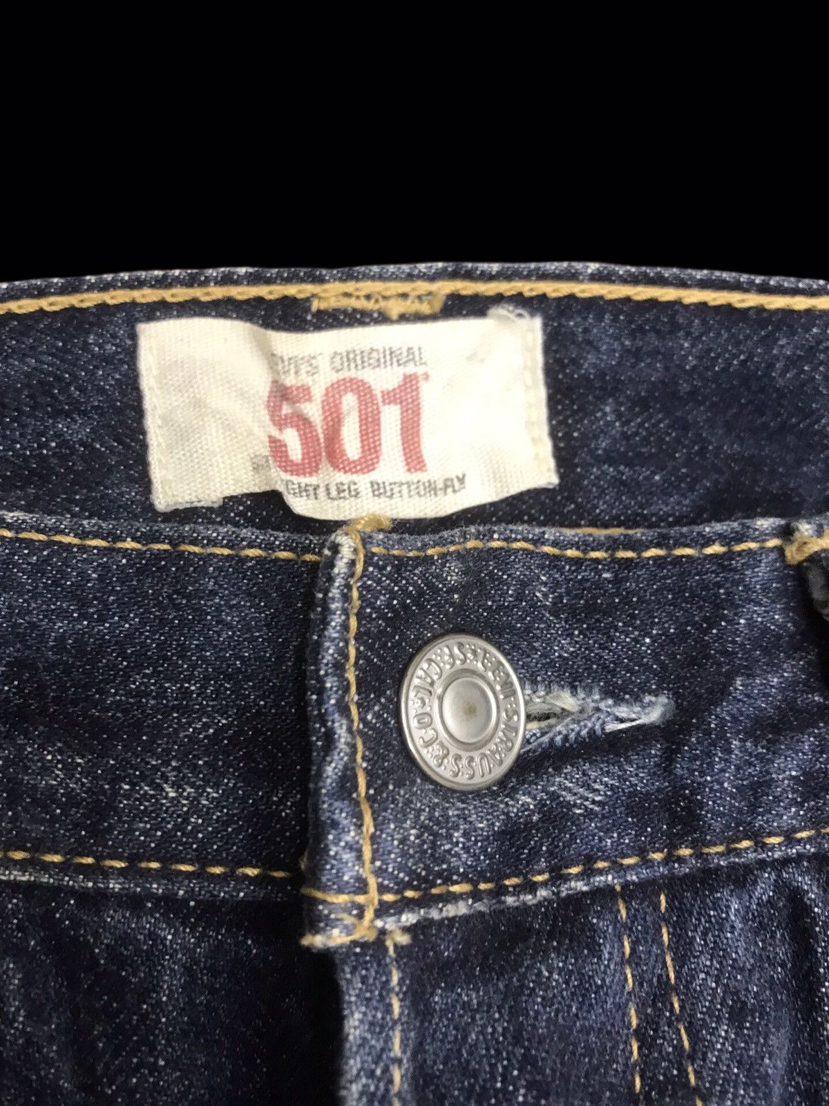 Levi's 💥DISTRESSED DENIM💥Levis 501 Original Distressed Denim F422 Size US 32 / EU 48 - 3 Thumbnail