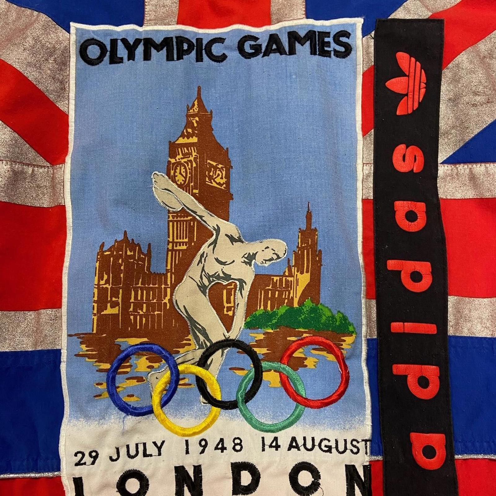 Adidas Vintage 80s Adidas Olympic Games Crewneck Size US XL / EU 56 / 4 - 7 Thumbnail