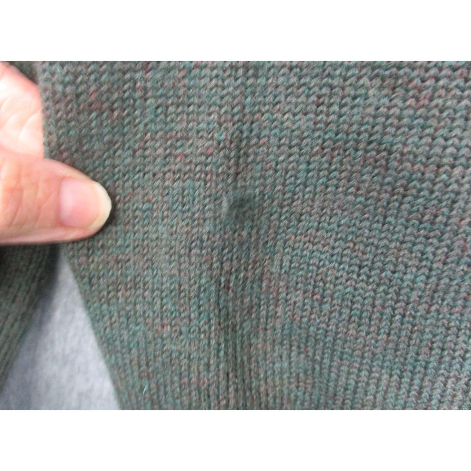 Vintage Beretta Mens Sweater Long Sleeve Green Wool Lined 1/4 Zip Mock Neck Shooting Patch Quilted Shoulders Padded" Size US M / EU 48-50 / 2 - 5 Thumbnail