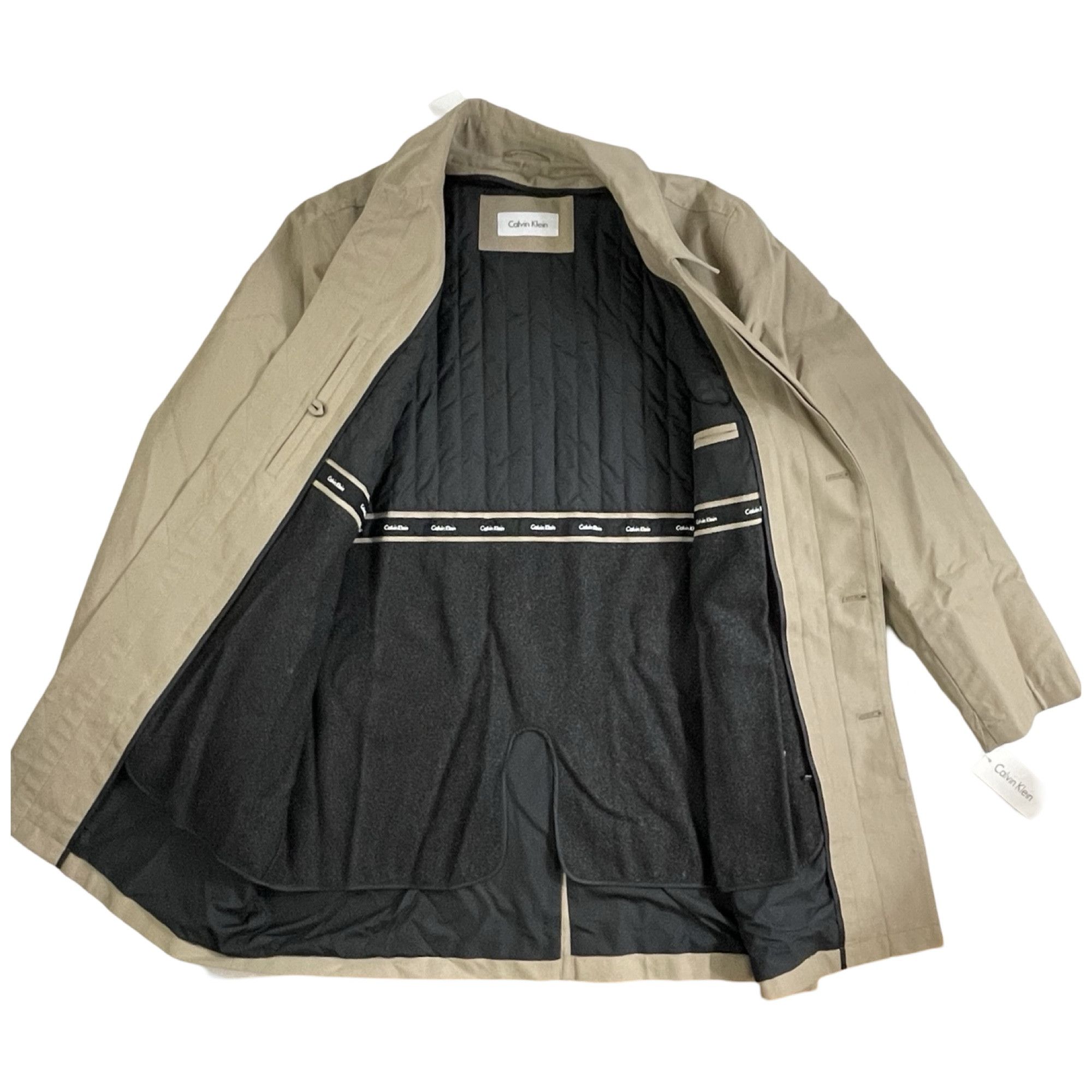 Calvin Klein Calvin Klein Tan Short Trench Coat Mens Large Size US L / EU 52-54 / 3 - 5 Thumbnail