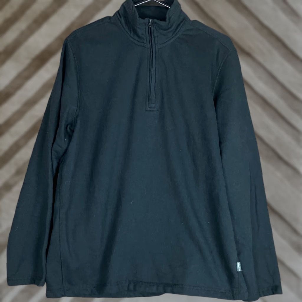 Eddie Bauer Eddie Bauer Mens Sweater Black 1/4 Zip Pullover Long Sleeve Large Size US L / EU 52-54 / 3 - 1 Thumbnail