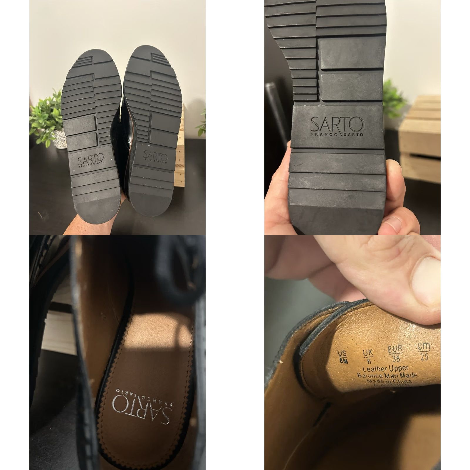 Franco Sarto VINTAGE Women’s SARTO by Franco Sarto Black Leather LaceUp Darby Dress Shoes Size 8 Size M / US 6-8 / IT 42-44 - 8 Thumbnail