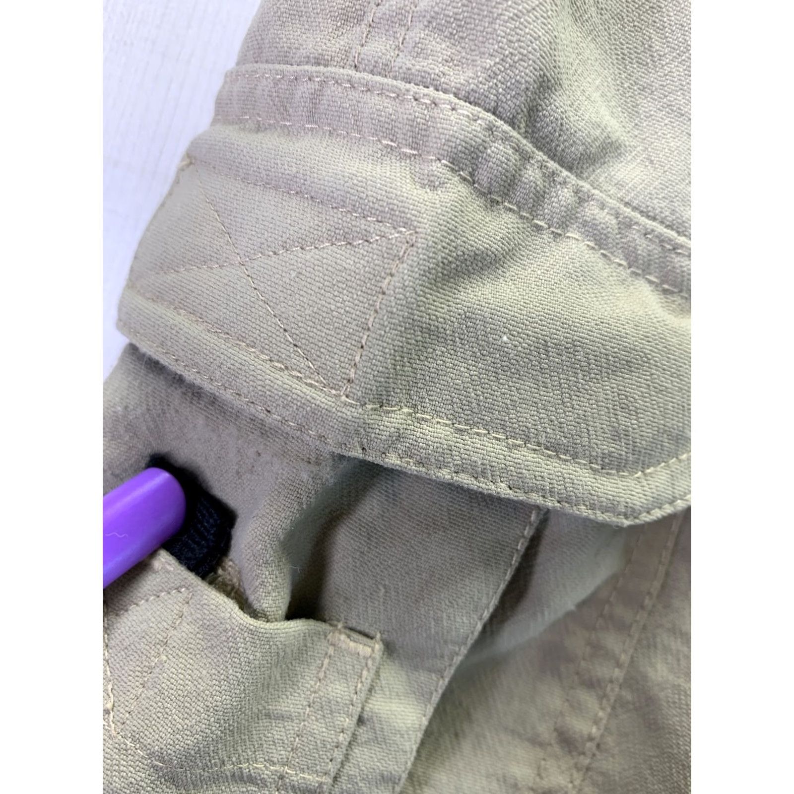 Vintage Guide Series Mens SZ 42 Nylon Cargo Shorts Tan 42 Inseam Khaki Fishing Hiking Travel Cargo Pocket 3408 Mens Size US 42 / EU 58 - 5 Thumbnail