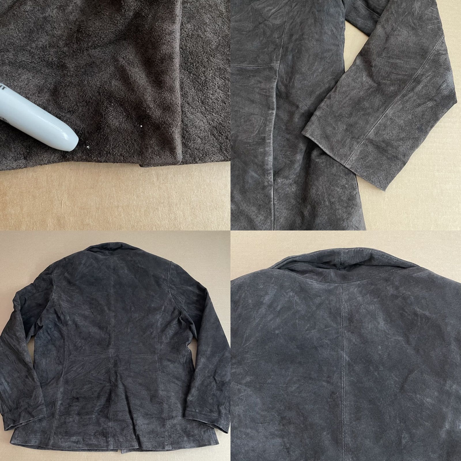 Vintage Siena Jacket Womens 16 Brown Leather Suede Outdoors Button Pockets Coat Ladies Size XXL / US 16-18 / IT 52-54 - 8 Thumbnail