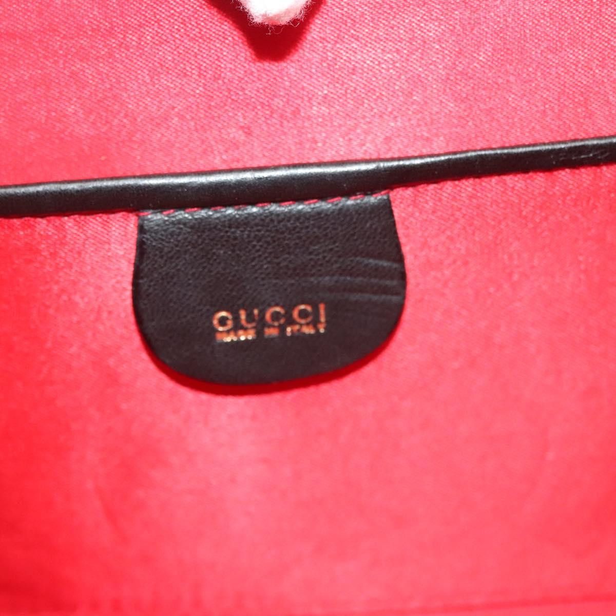 GUCCI Shoulder Bag Leather Black Gold 005 406 005 406