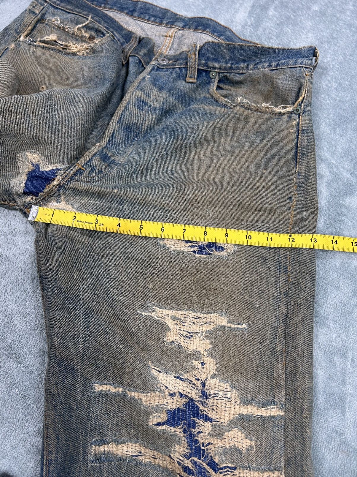 Levi's Vintage Clothing Vintage Levi’s 501 Red Line Distressed Denim Jeans S0112 Size US 34 / EU 50 - 16 Thumbnail