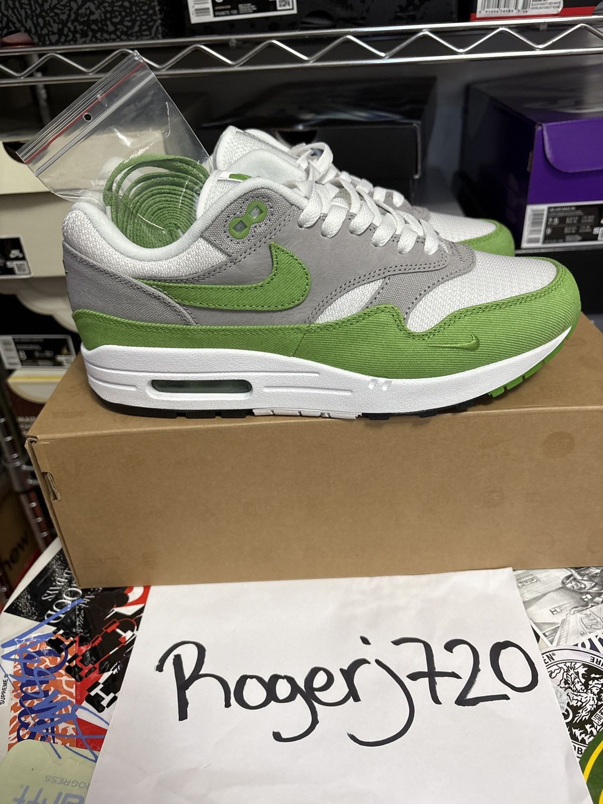 Nike × Patta Air Max 1 Chlorophyll 20th Anniversary Size US 7.5 / EU 40-41 - 12 Thumbnail