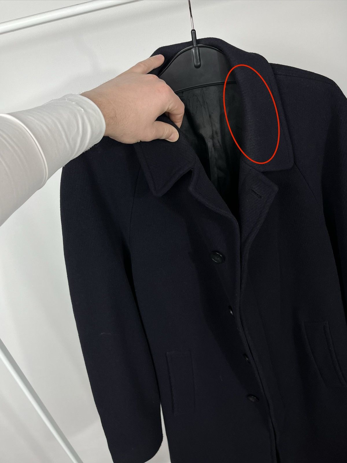 Pierre Cardin Pierre Cardin Wool Cashmere Coat Navy Blue XL Size US XL / EU 56 / 4 - 3 Thumbnail
