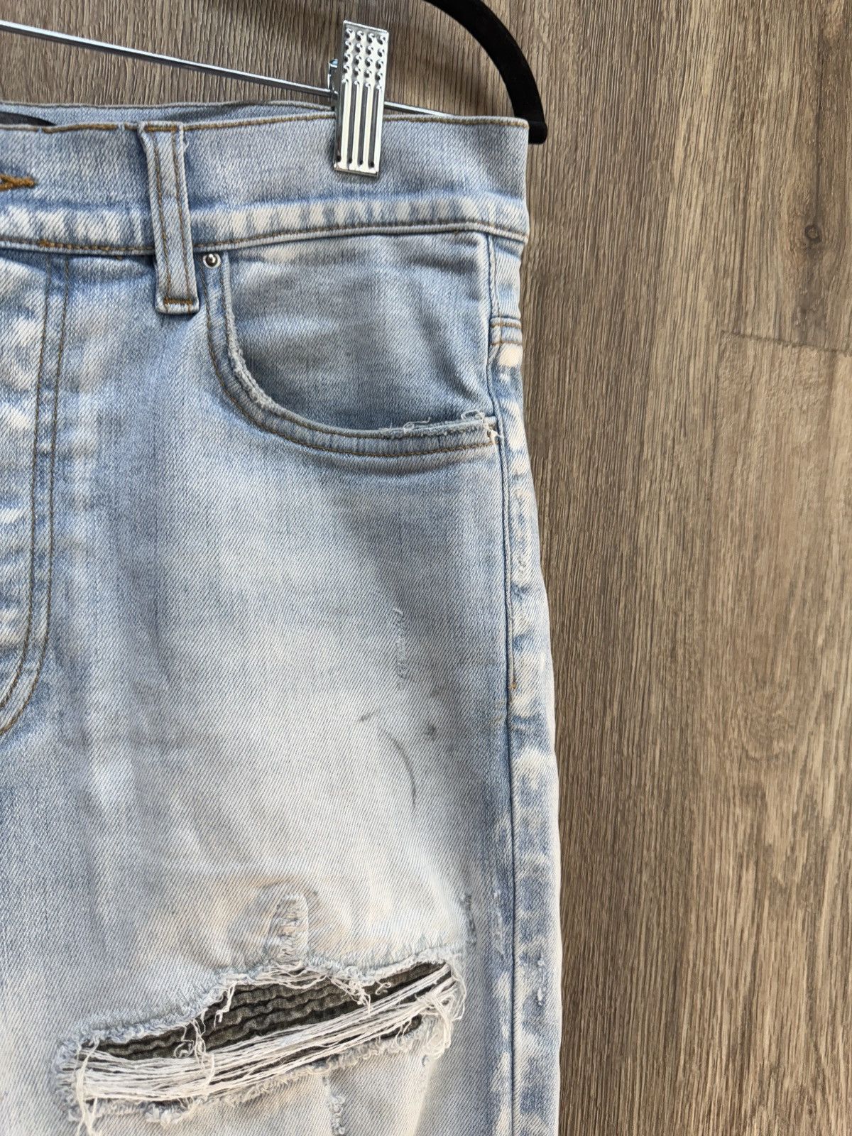 Amiri Amiri Blue MX1 Camo Denim Jeans Size US 31 - 5 Thumbnail