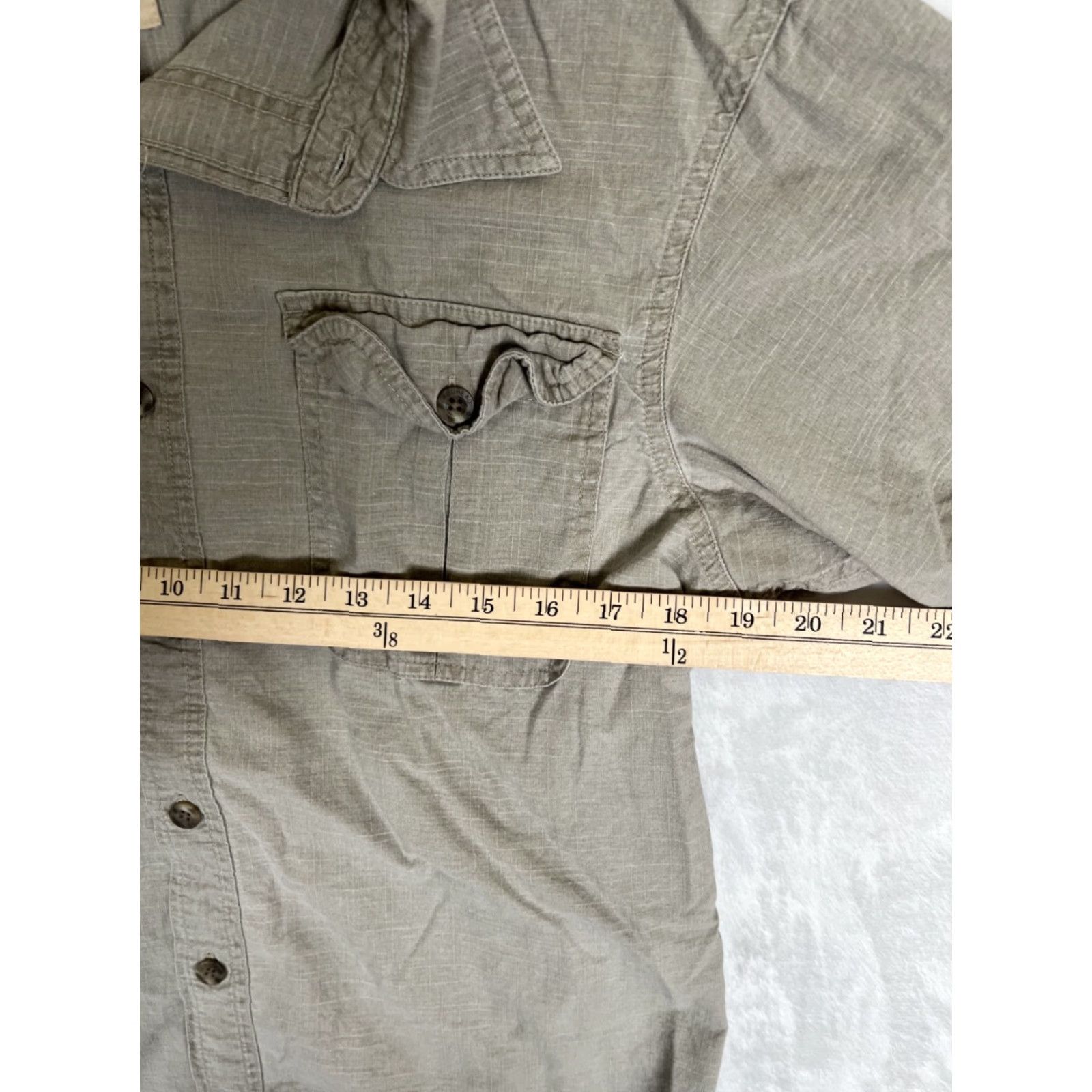 Vintage RedHead Shirt Button-Up Mens Medium Short Sleeve Brown Solid Cotton Woven Collared Pocketed Casual Workwear Outdoor 90s? (No) Size US M / EU 48-50 / 2 - 5 Thumbnail