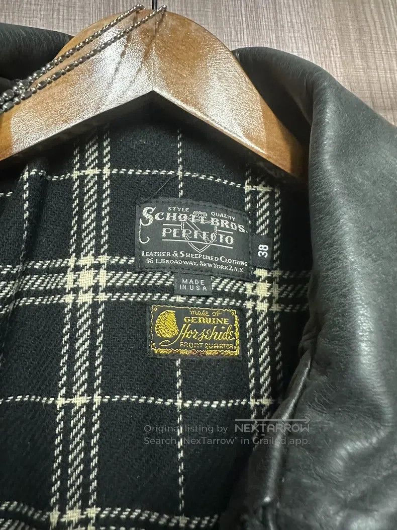 Schott Schott Heavy Holwen cowhide lapel postman motorcycle leath Size US XS / EU 42 / 0 - 2 Thumbnail
