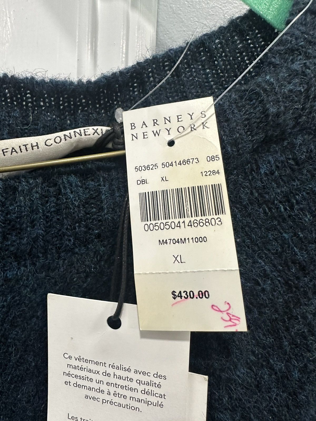 Faith Connexion FAITH CONNEXION HUSSARD BLEU SLACK NECK SWEATER Size US XL / EU 56 / 4 - 4 Thumbnail