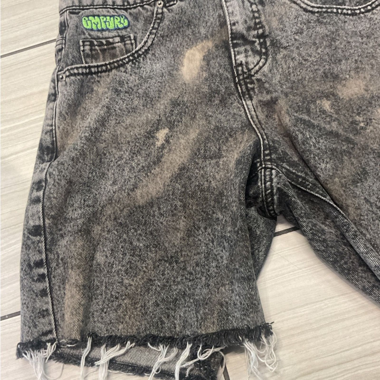 Vintage Empyre Grunge Bleach-Dye Skater Denim Shorts Size 29" - 5 Thumbnail