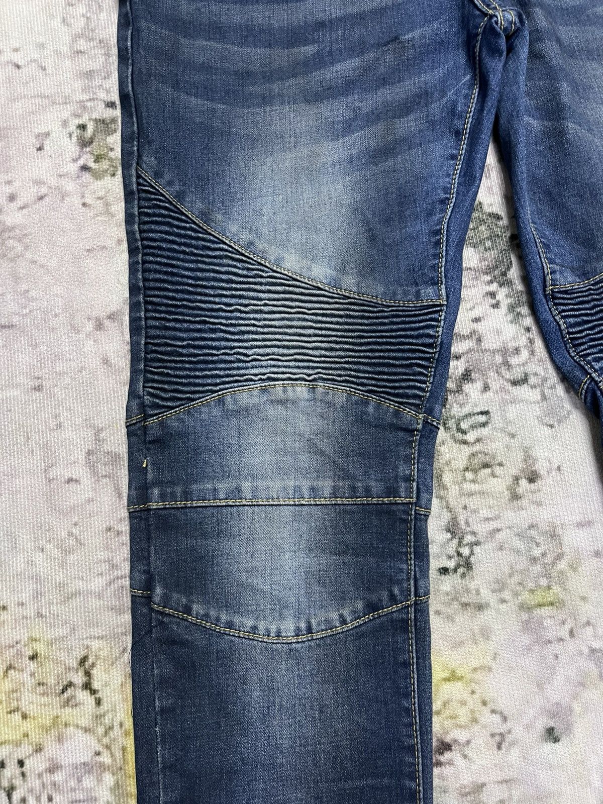 Balmain × Pierre Balmain Pierre Balmain Disstressed Denim Jeans Skinny Size US 34 / EU 50 - 4 Thumbnail