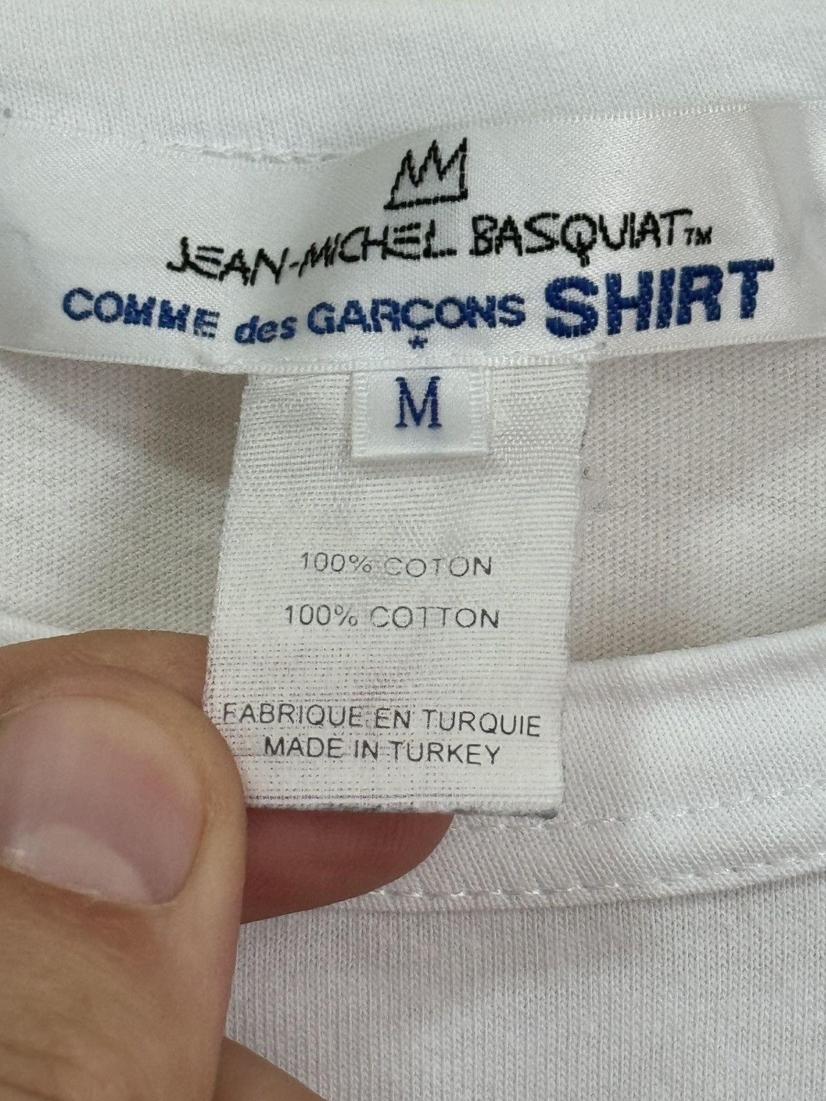 Comme des Garcons Comme des Garcons Jean Michel Basquiat Printed Logo T Shirt Size US M / EU 48-50 / 2 - 6 Thumbnail