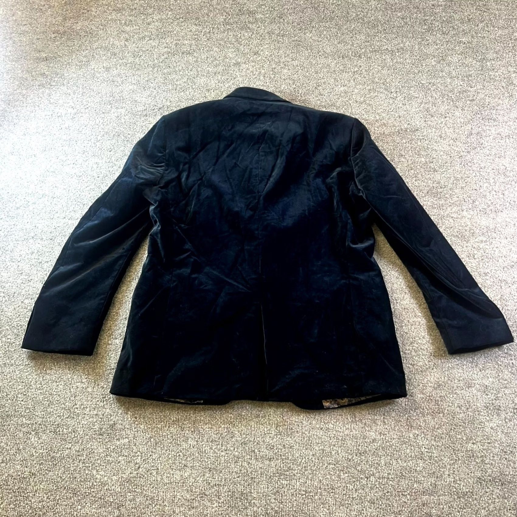 Murano Murano Mens Sport Coat Blue Cotton Velvet 2-Button XL Jacket Size US XL / EU 56 / 4 - 7 Thumbnail