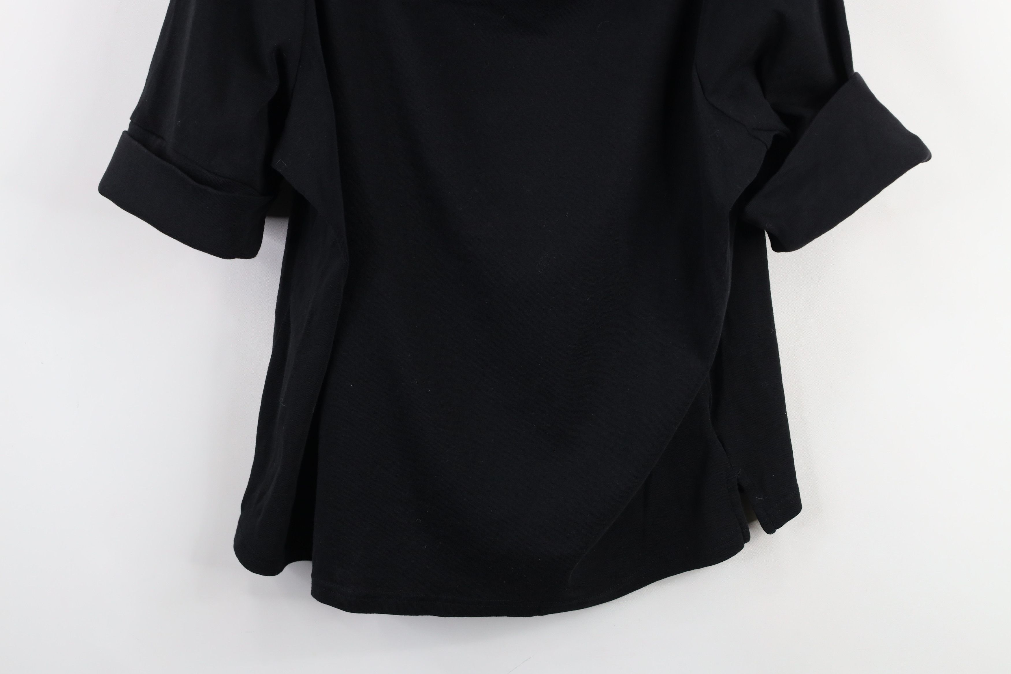 Ralph Lauren × Vintage Vintage Ralph Lauren Ribbed Knit 3/4 Sleeve T-Shirt Black Size XXL / US 16-18 / IT 52-54 - 3 Thumbnail