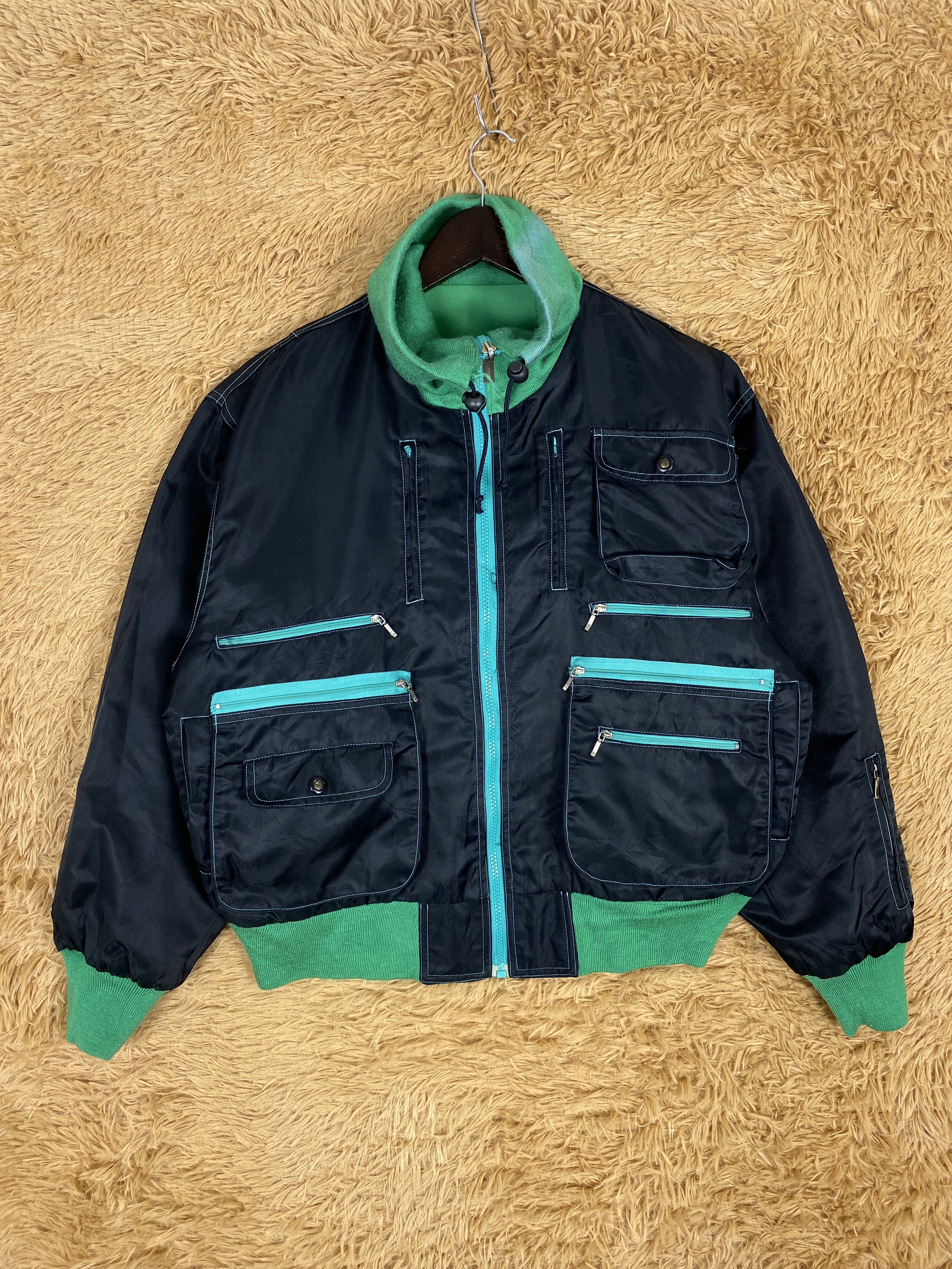 Japanese Brand Vintage Rescue Sheet Reversible Bombers Jacket PJ2434 Size US M / EU 48-50 / 2 - 10 Thumbnail
