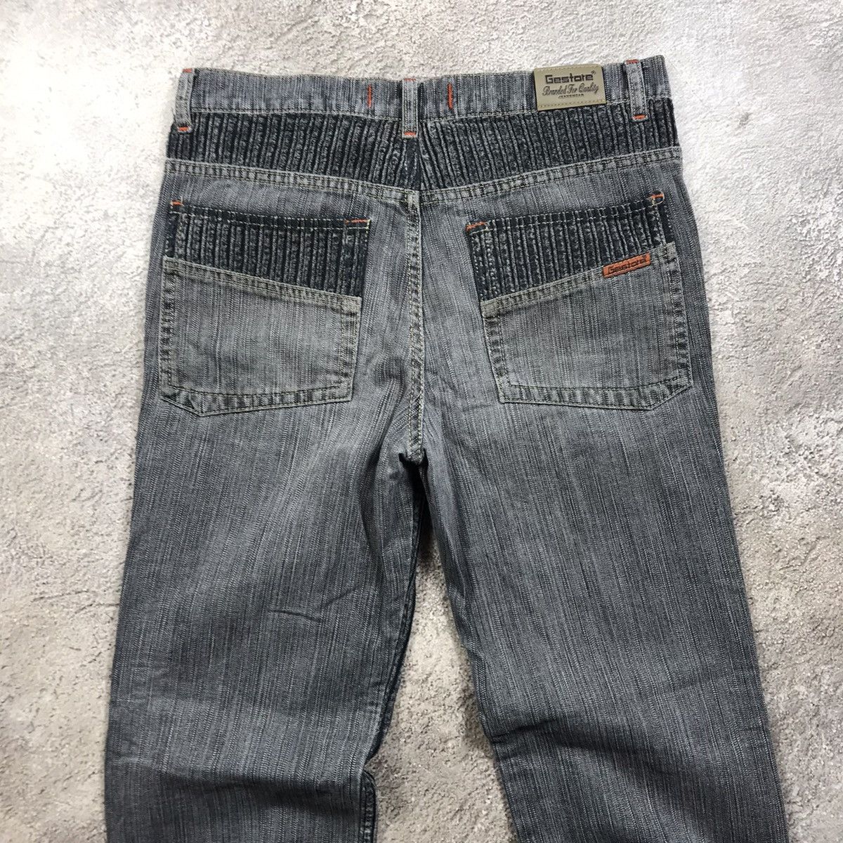 Vintage Vintage Y2K Distressed Baggy Jeans Grunge Skater Logo 29 Size 29" - 5 Thumbnail