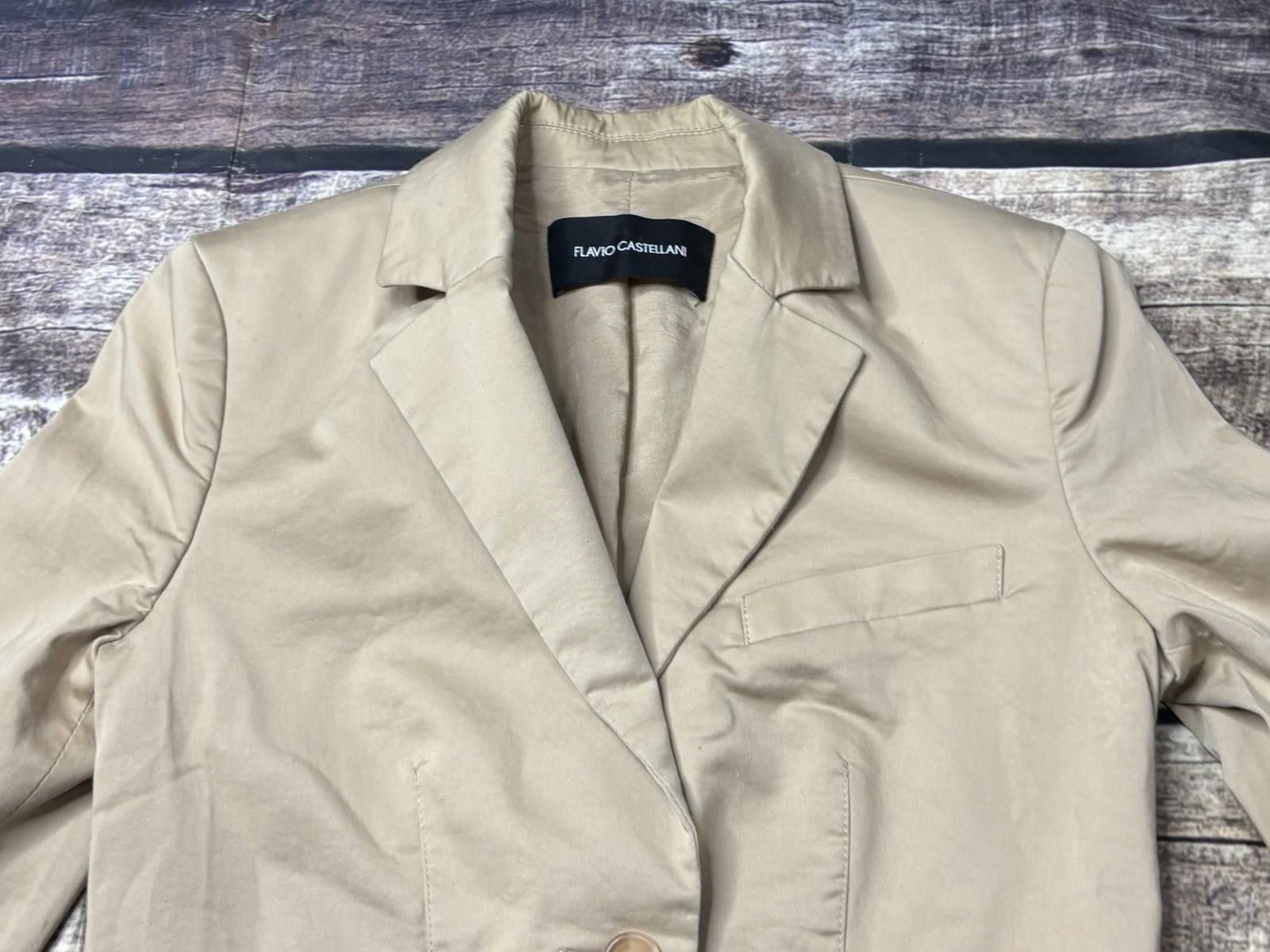Other Flavio Castellani Blazer Jacket Womens Size 40 Small Italy Size M / US 6-8 / IT 42-44 - 4 Thumbnail