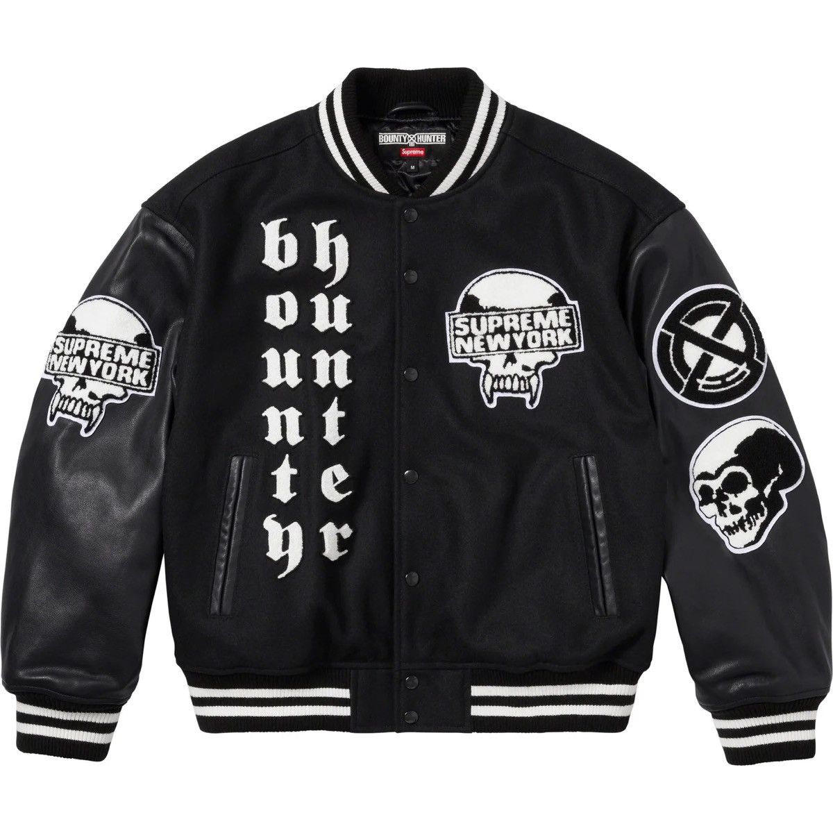 Supreme Supreme x Bounty Hunter Varsity Jacket - Black - Small