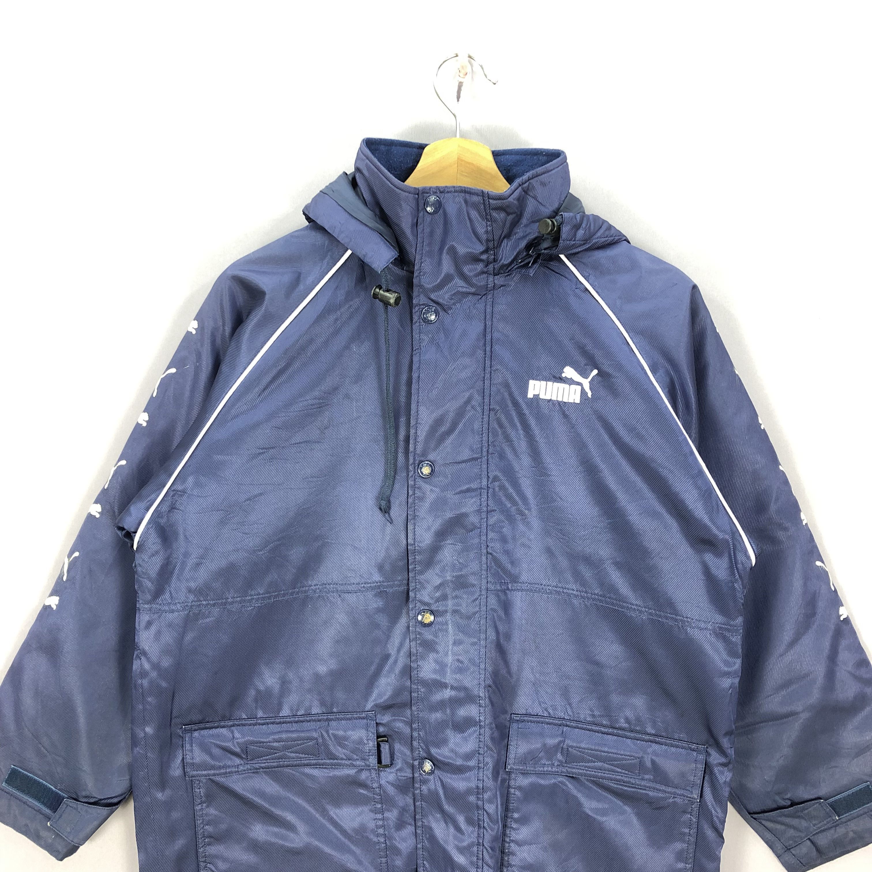 Puma Vintage Puma Coach Zipper Hoodie Side Tape Jacket Size US L / EU 52-54 / 3 - 5 Thumbnail