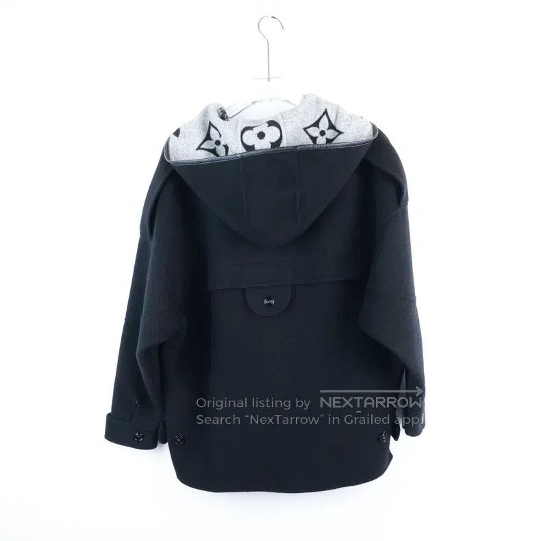 Louis Vuitton Louis Vuitton Black lining presbyopic big logo wool patchw Size XS / US 0-2 / IT 36-38 - 3 Thumbnail
