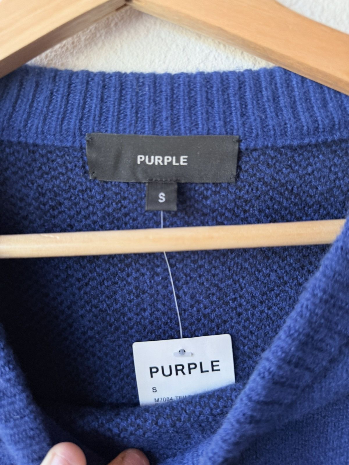 Purple Brand Purple Brand Blue Mohair Knitted Sweater Size US S / EU 44-46 / 1 - 4 Thumbnail