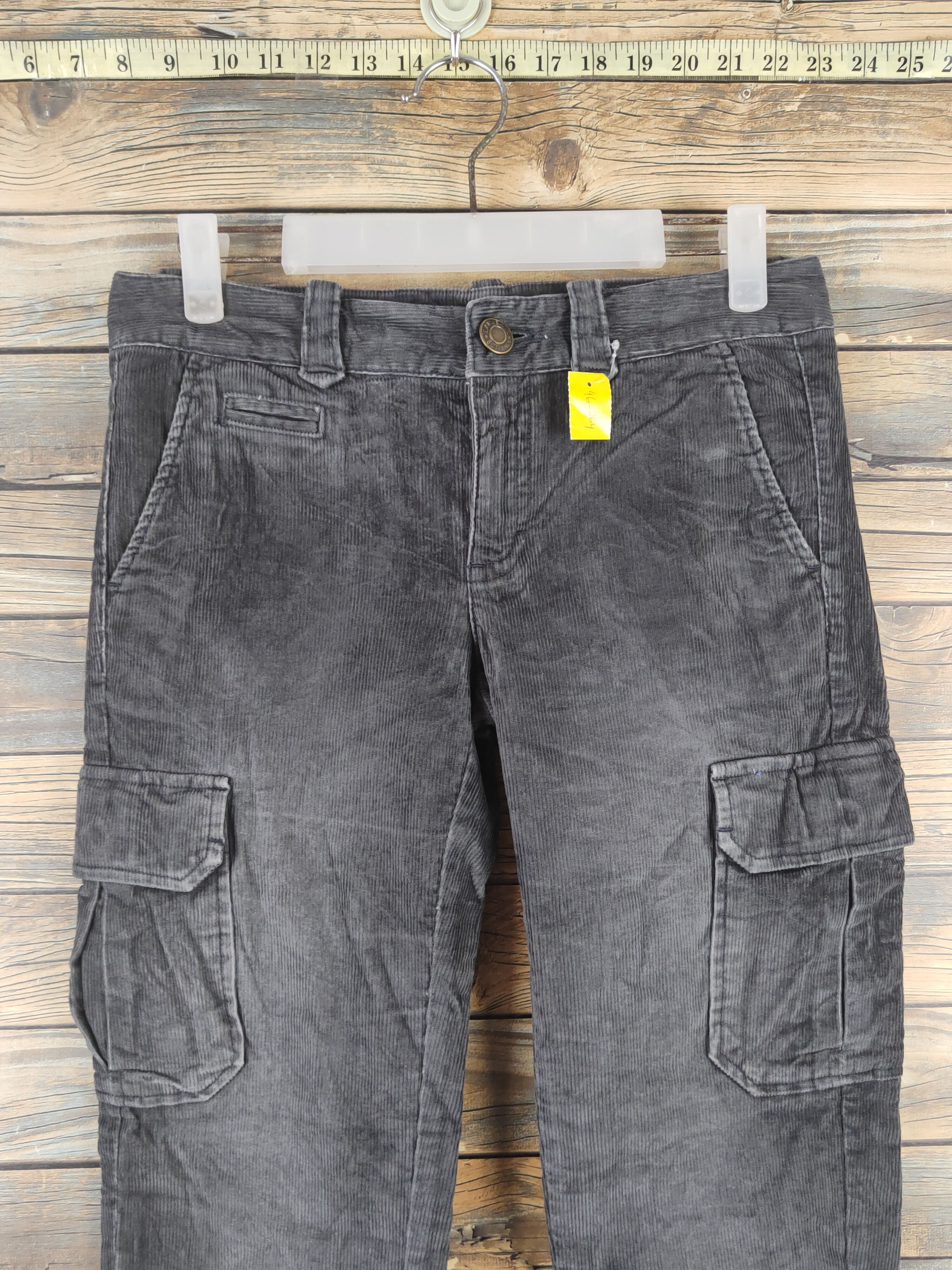 Gap DL Gap Jeans Dark Gray Multipocket Corduroy Pants #46-264T Size 28" / US 6 / IT 42 - 2 Thumbnail