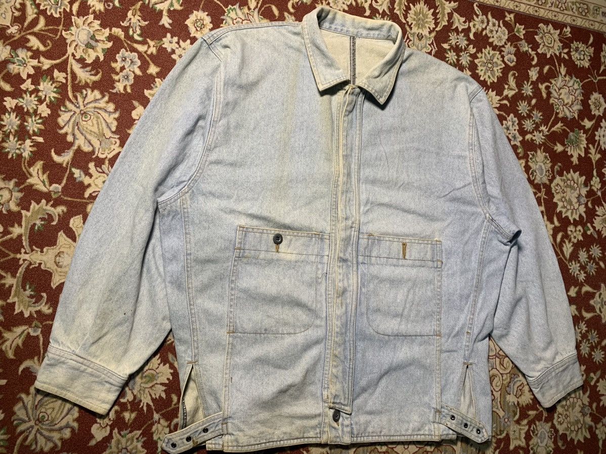 Marithe + Francois Girbaud 80s MARITHE FRANCOIS GIRBAUD DENIM JACKET BUCKLE SIDE Size US XL / EU 56 / 4 - 3 Thumbnail