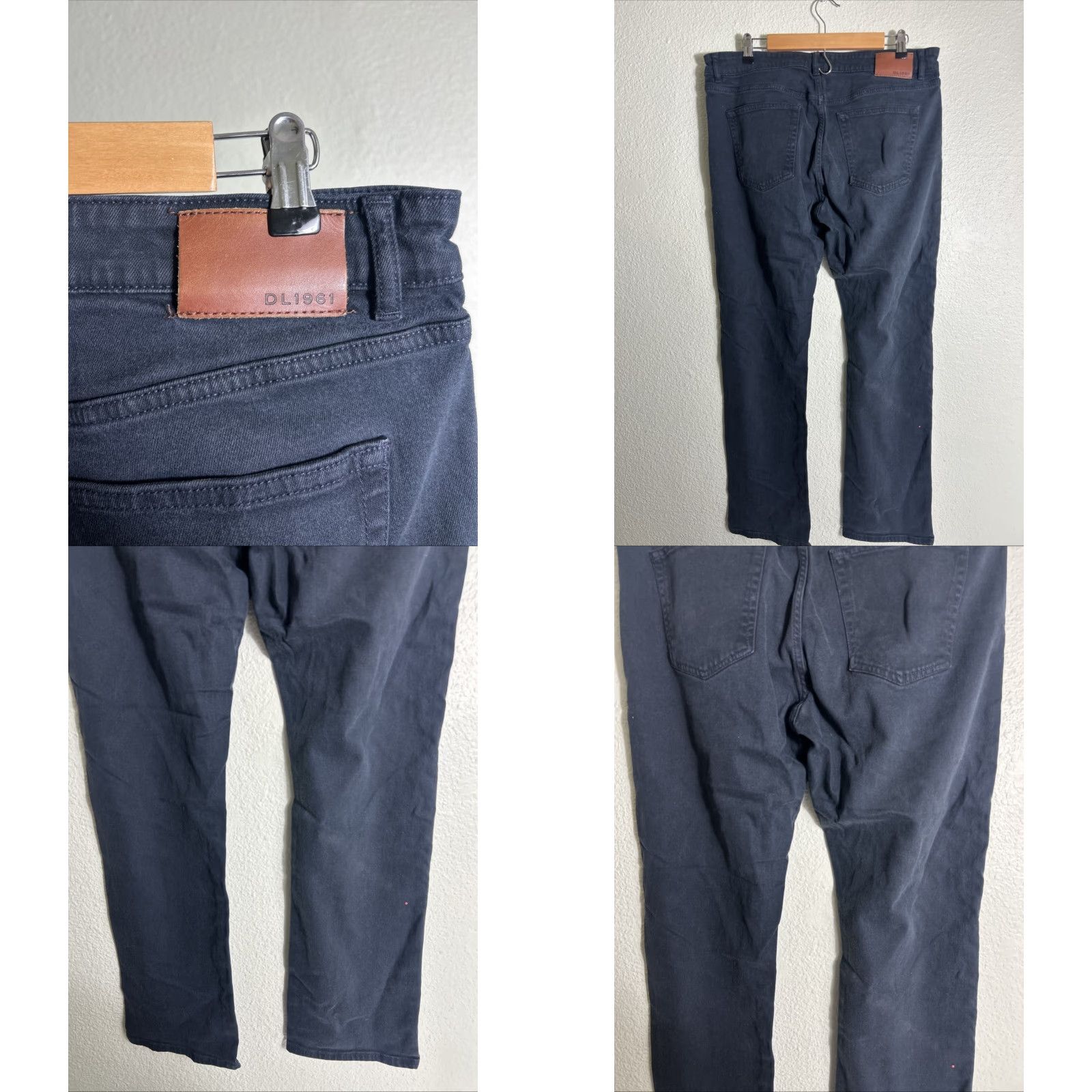 DL1961 DL1961 AVERY Jeans Mens 34x32 Black Modern Straight Pants Regular Inseam 32 Jeans Black Mens Size US 34 / EU 50 - 8 Thumbnail