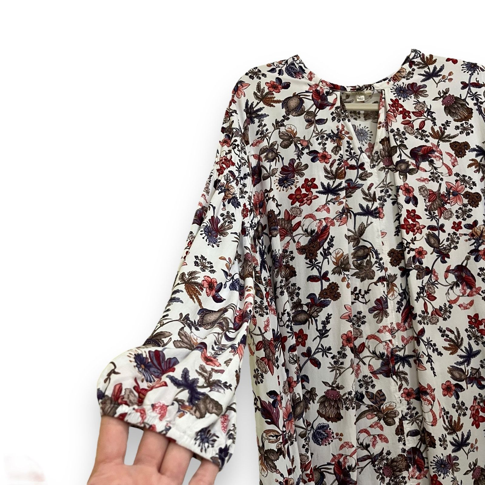 Other Umgee boho floral long sleeve tunic dress Size L / US 10 / IT 46 - 3 Thumbnail