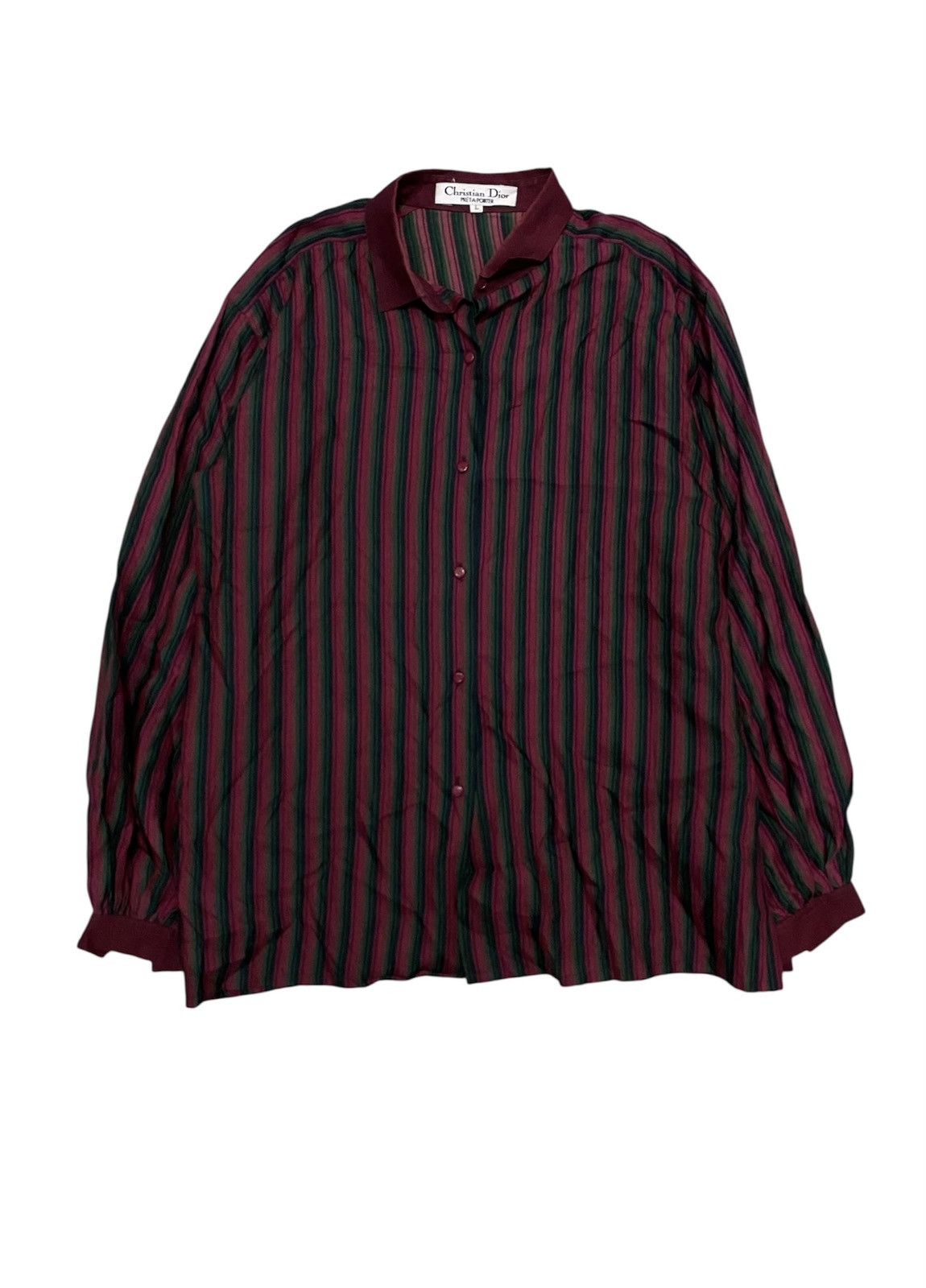Dior 1990s Dior Ballon Stripe button up Size M / US 6-8 / IT 42-44 - 1 Thumbnail